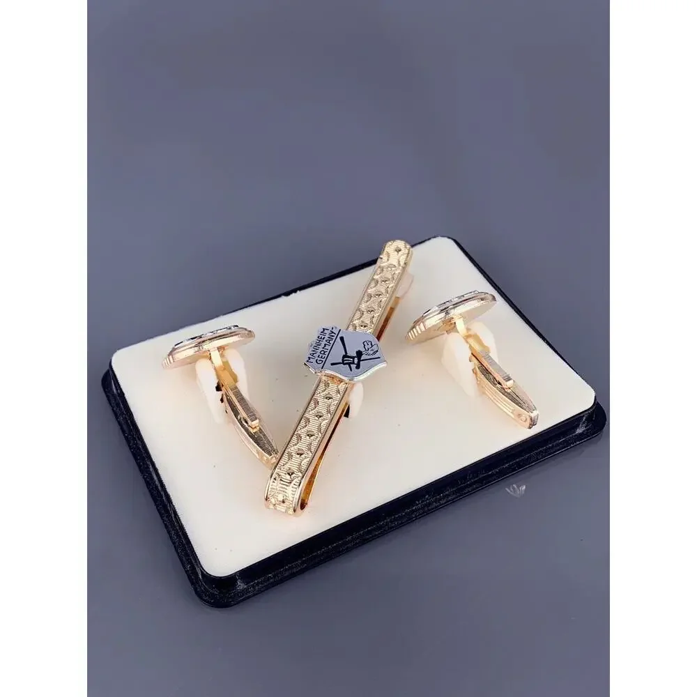 Mannheim Germany Cufflinks Tie Bar Magician Magic Top Hat Wand Gloves Gentlemens